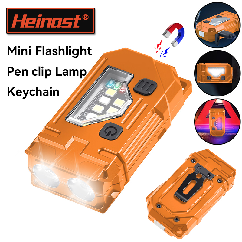 Led Headlight Bulbs - Мини-брелок EDC фонарик перезаряжаемый магнитный фонарик