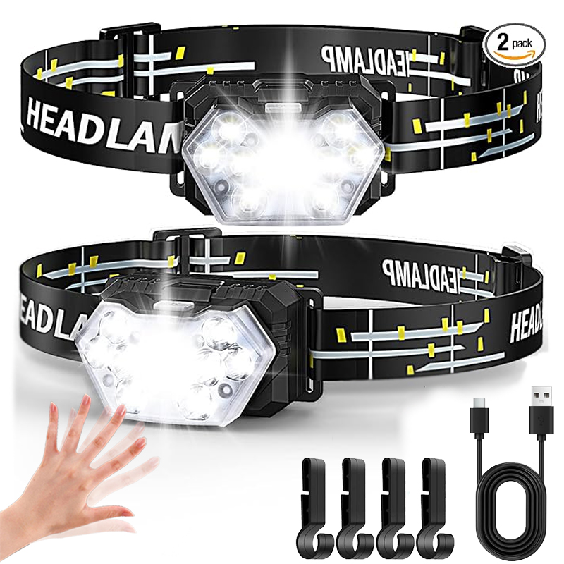 Led Headlight Bulbs - Мощный светодиодный налобный фонарь с датчиком