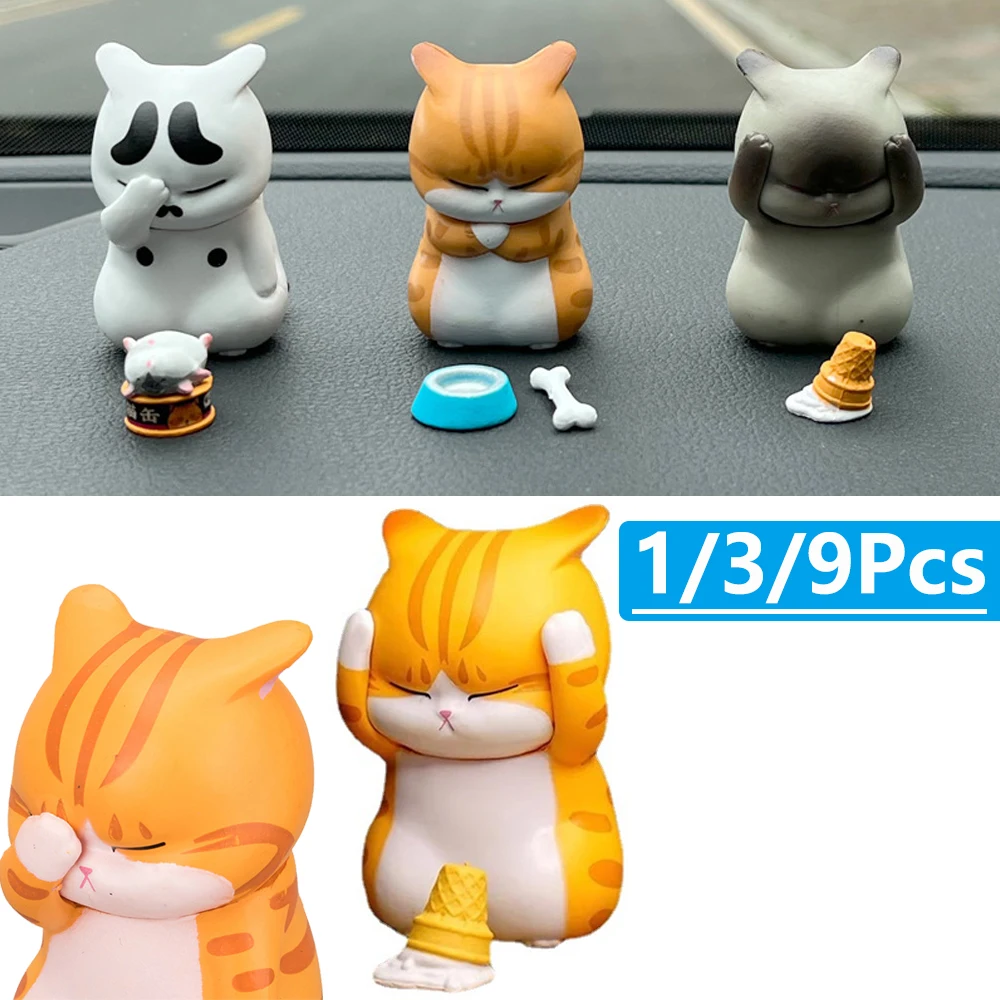 Car Accessories Walmart - 1/9 кавайная кукла-кошка, украшения, фигурки, статуя,