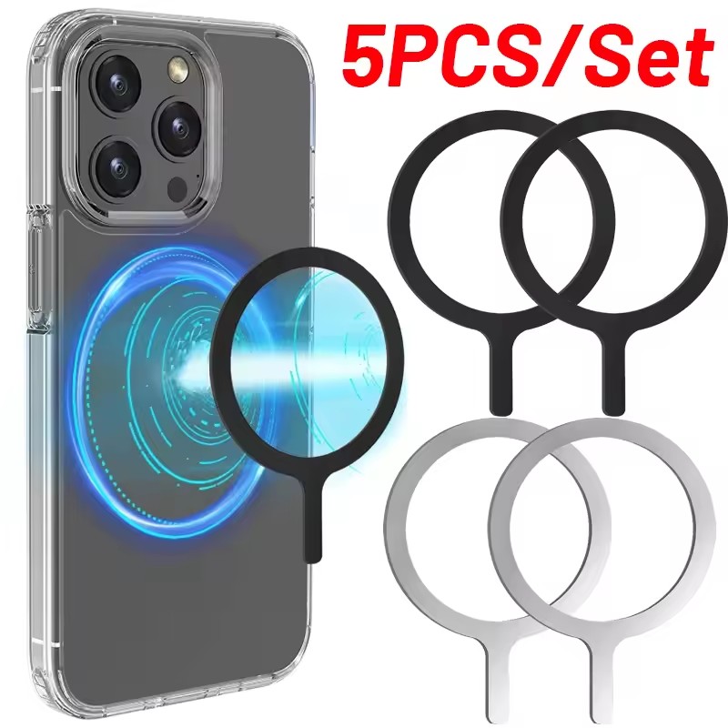 Car Accessories Phone Holder - 5-1 шт. Магнитное кольцо-наклейка для беспроводной