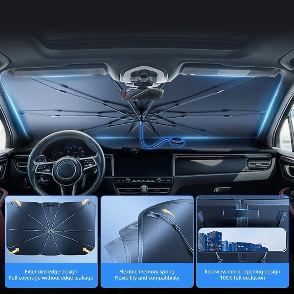 Солнцезащитный зонт-шторка для – обзор и цена Automatic Car Sunshade