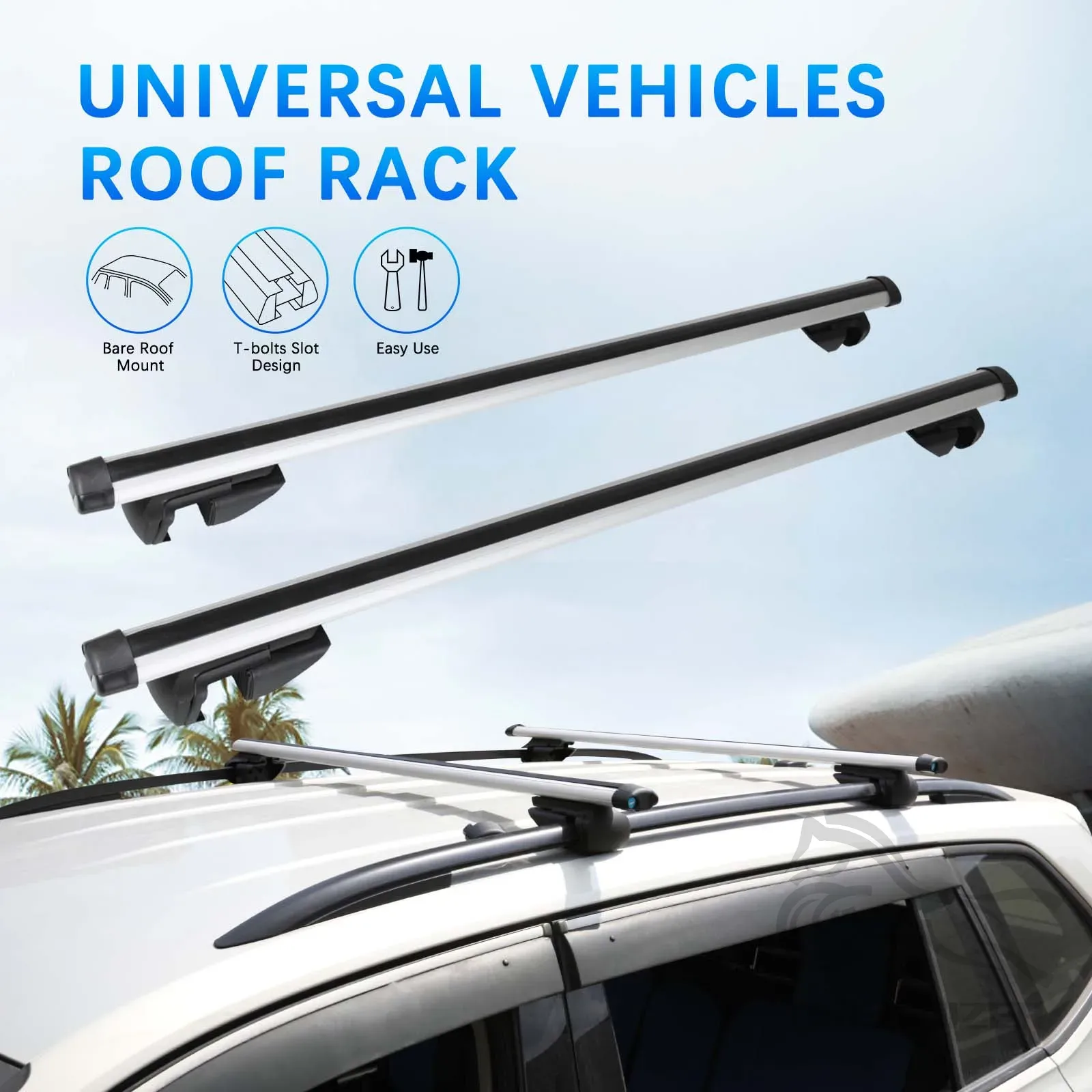 48-дюймовый алюминиевый багажн – обзор и цена Car Roof Rack Cross Bar