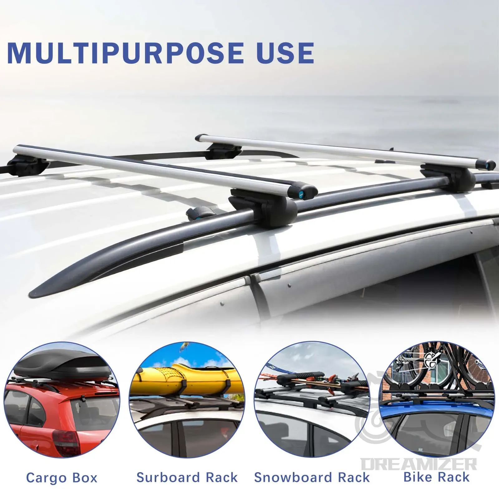 48-дюймовый алюминиевый багажн – обзор и цена Car Roof Rack Cross Bar